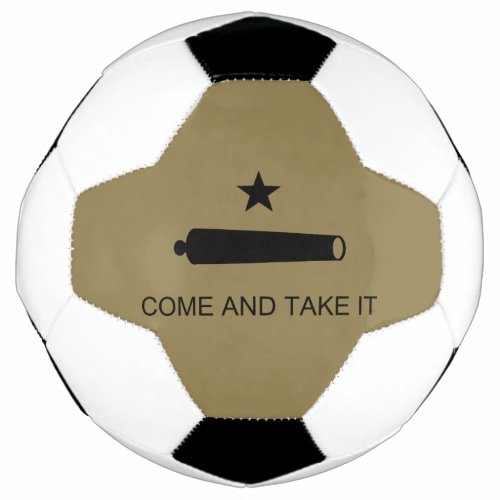 Come  Take It Texas State battle Flag Soccer Ball