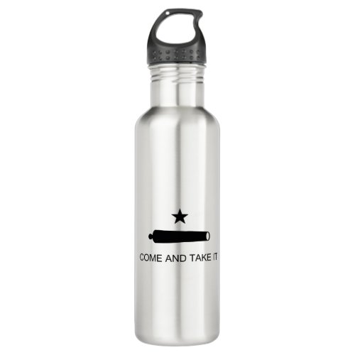 Come  Take It Texas State battle Flag Stainless Steel Water Bottle