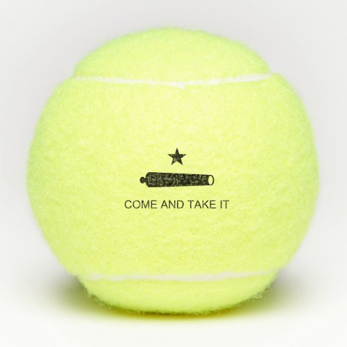 Come  Take It Texas State battle Flag Tennis Balls