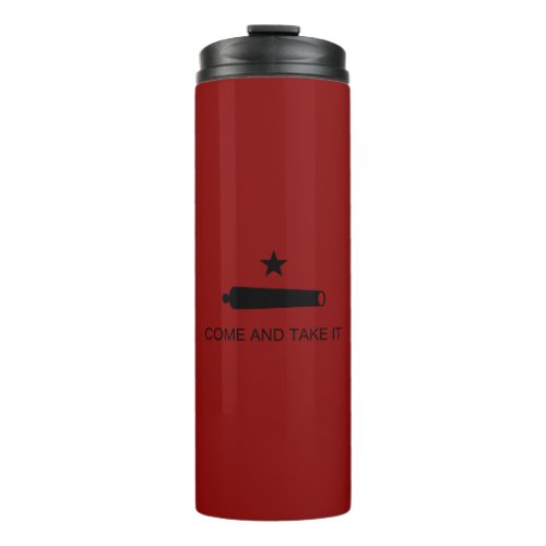 Come  Take It Texas State battle Flag Thermal Tumbler