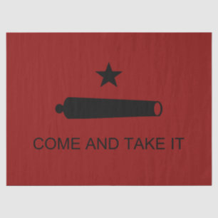 Come & Take It! Texas State battle Flag Tissue Paper