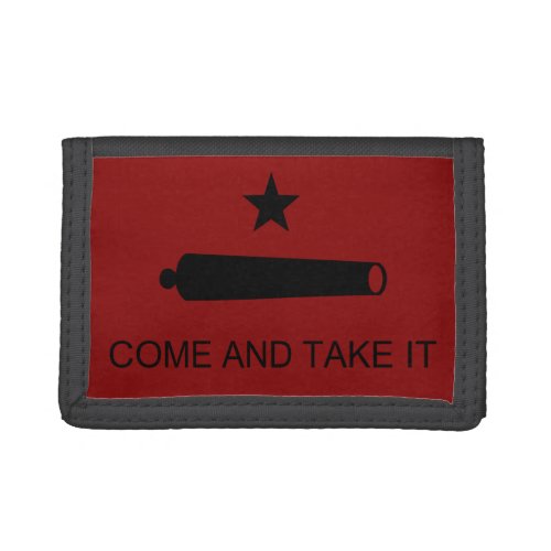 Come  Take It Texas State battle Flag Trifold Wallet