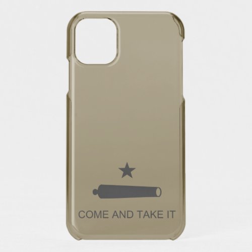 Come  Take It Texas State battle Flag iPhone 11 Case