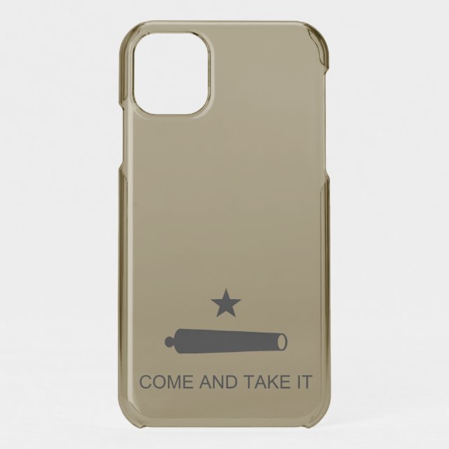 Come & Take It! Texas State battle Flag Uncommon iPhone Case (Back)