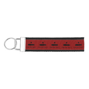 Come & Take It! Texas State battle Flag Wrist Keychain
