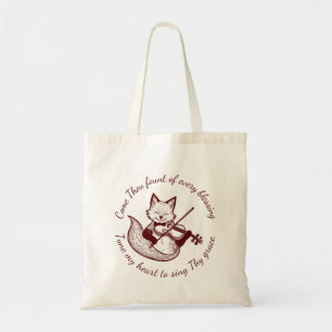 Come Thou Fount ~ Tune My Heart Copper Fox Tote Bag