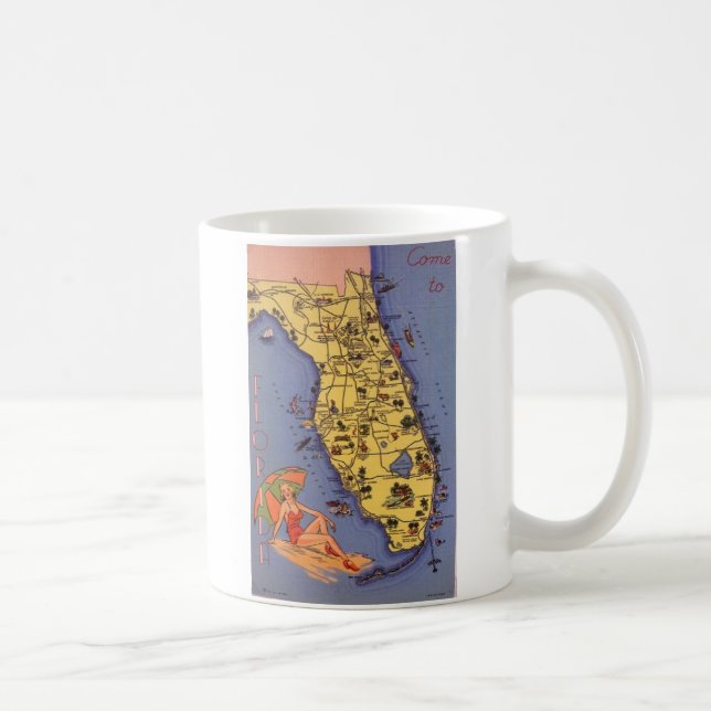 Come to Florida! 1938 Coffee Mug (Right)