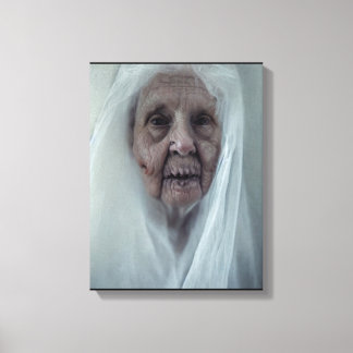 Come to granny spooky halloween poster canvas print