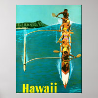 Come to Hawaii vintage poster