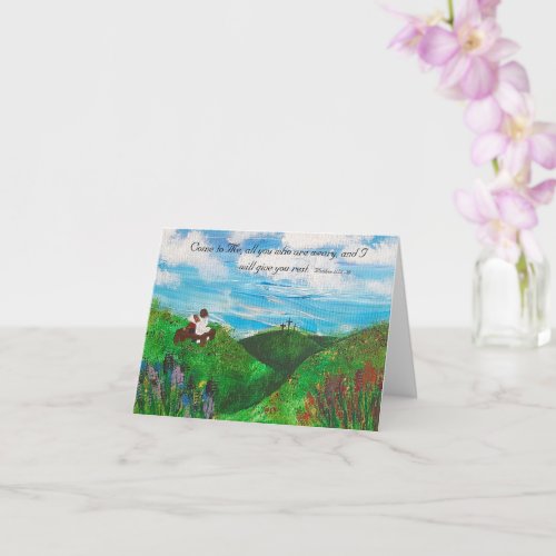 Come to me all who are weary Greeting Card