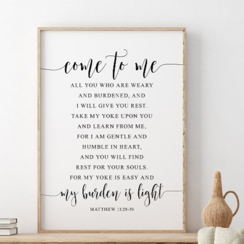 Come To Me All You Matthew 1128_30 Poster