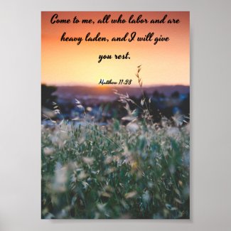 Come to me - Bible Poster