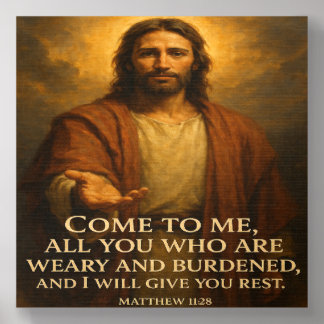 Come to me said Jesus Foam Core Photo Tile