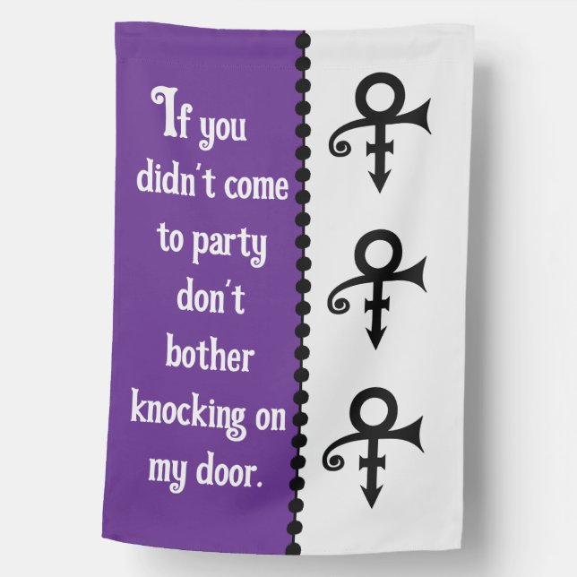 Come to Party Prince House Flag (Front)