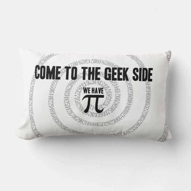 Come To The Geek Side for Pi Decor Lumbar Pillow (Front)