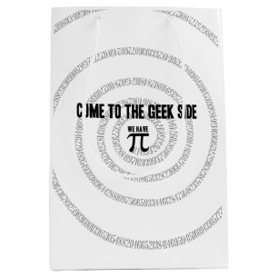 Come To The Geek Side for Pi Decor Medium Gift Bag