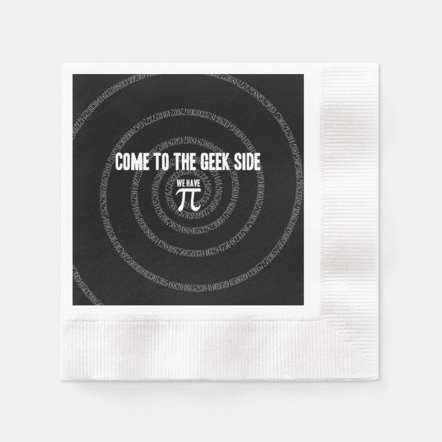 Come To The Geek Side for Pi Paper Napkins (Front)
