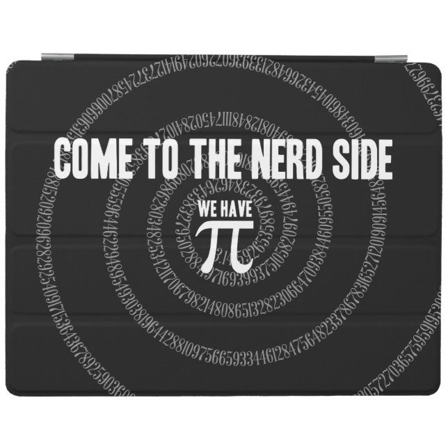 Come To The Nerd Side for Pi on Black iPad Smart Cover (Horizontal)