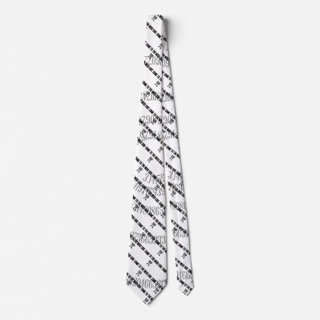 Come To The Nerd Side for Pi Tie (Front)
