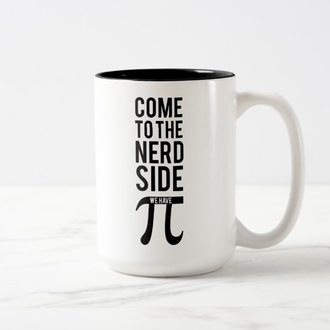 Come To The Nerd Side Two-Tone Coffee Mug (Right)