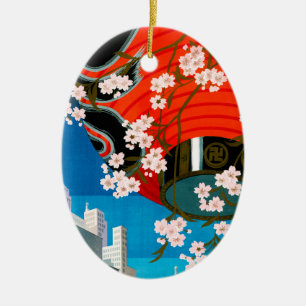 Come to Tokyo Ceramic Ornament