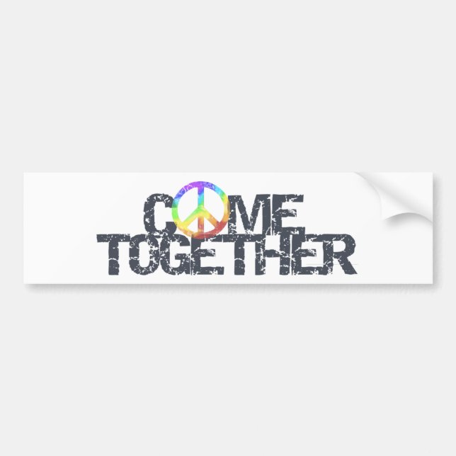 Come Together bumper sticker (Front)