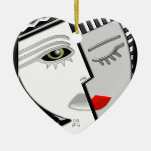 Come Together (Fan Pull) Ceramic Ornament