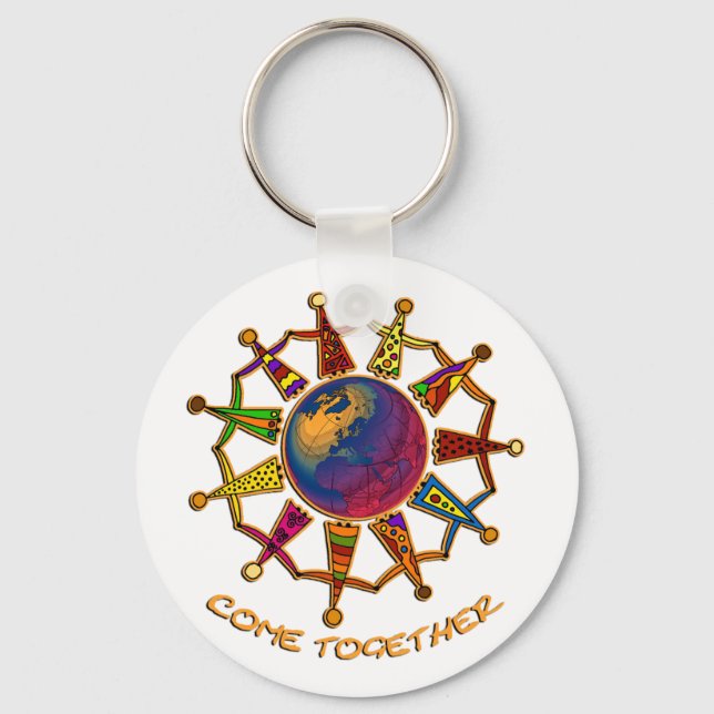 Come Together People Keychain (Front)