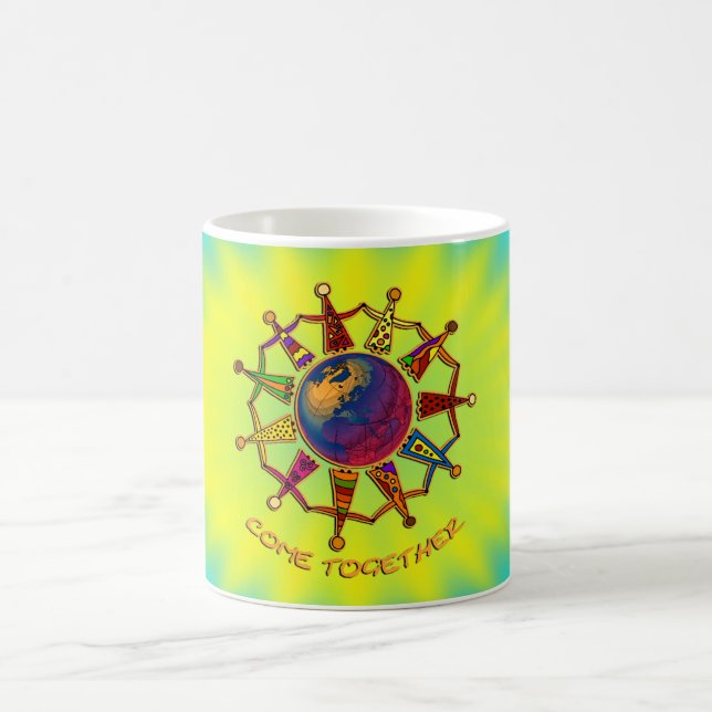 Come Together People | yellocyanlila shine Coffee Mug (Center)