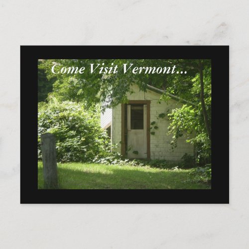 Come Visit Vermont Postcard
