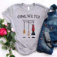 Come, We Fly – Fun Hocus Pocus Witch Broom Design