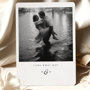 "Come What May" Photo Thank You Card