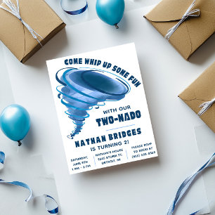 Come Whip Up Some Fun! Tornado Birthday Party Invitation