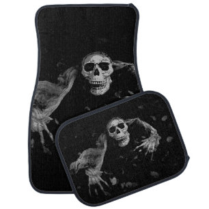 Come With Me - Creepy Skull Car Floor Mat