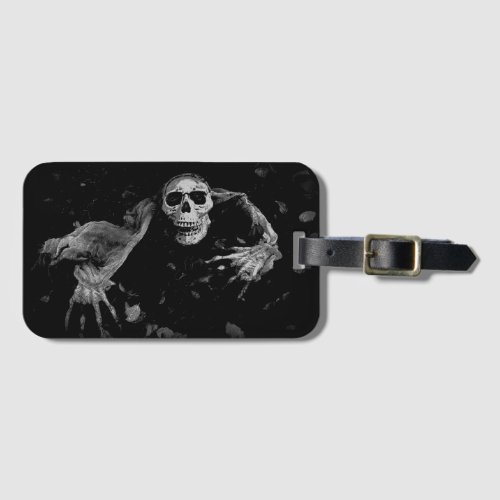 Come With Me _ Creepy Skull    Luggage Tag