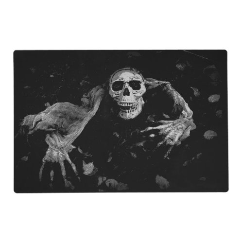 Come With Me _ Creepy Skull  Placemat