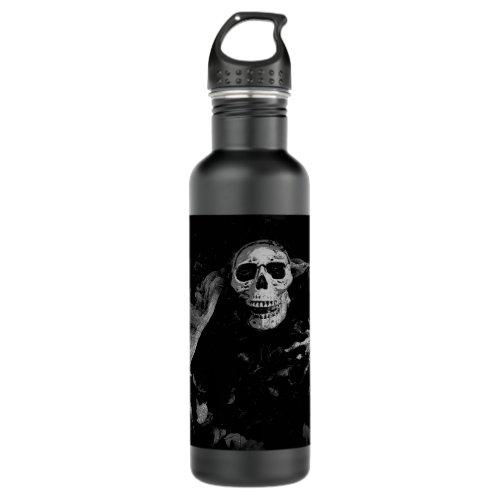 Come With Me _ Creepy Skull   Stainless Steel Water Bottle