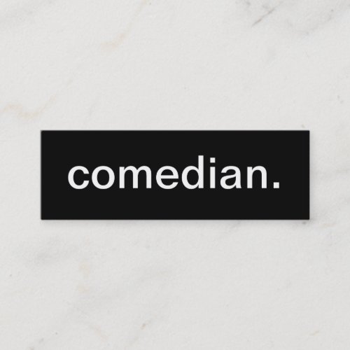 Comedian Business Card