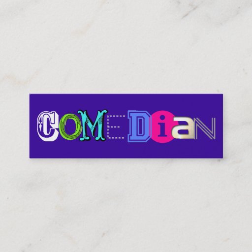 Customizable Comedian Business Cards