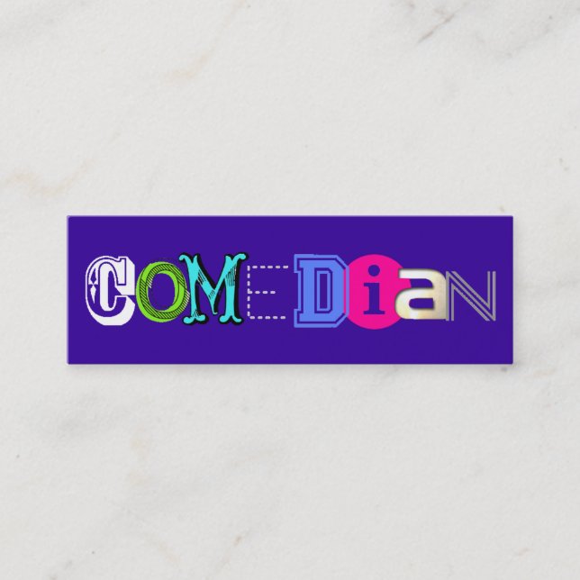 Comedian Business Cards (Front)