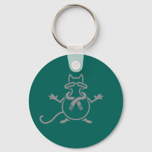 Comedian Cat Keychain