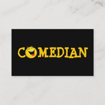 Comedian Entertainment Performer Comedy Theater Business Card by ArtisticEye at Zazzle