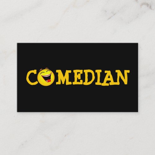 Comedian Entertainment Performer Comedy Theater Business Card