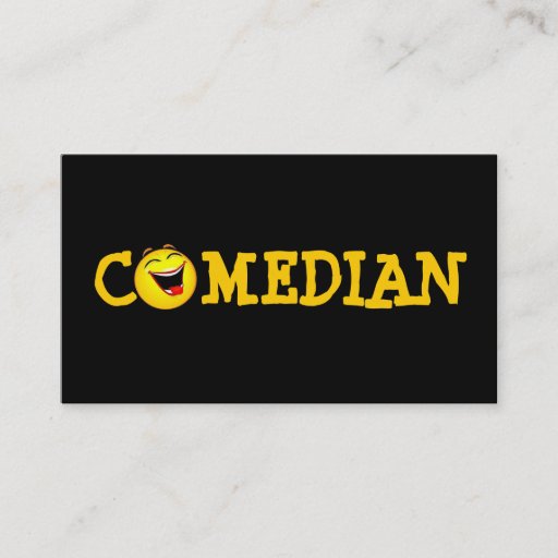 Customizable Comedian Entertainment Performer Comedy Theater Business Card