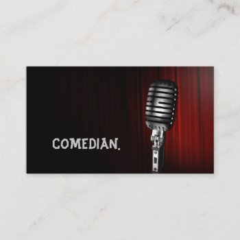 Comedian Entertainment Performer Comedy Theater Business Card by ArtisticEye at Zazzle