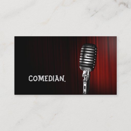Customizable Comedian Entertainment Performer Comedy Theater Business Cards