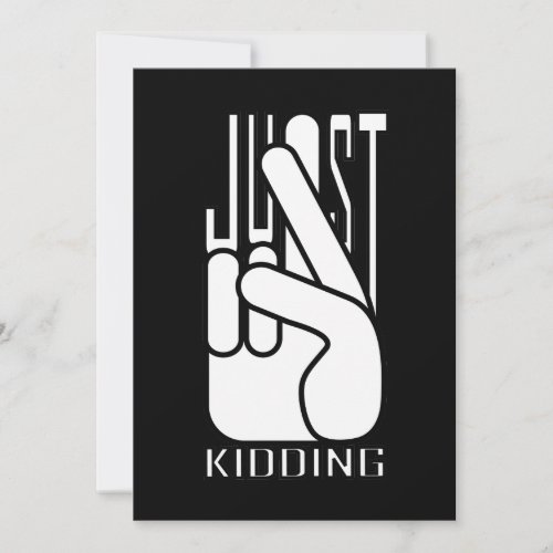 Comedian Just Kidding Note Card