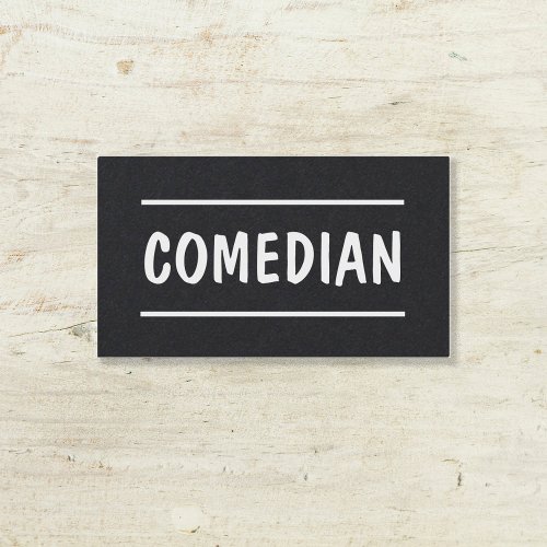 Comedian Stand Up Custom QR Business Card