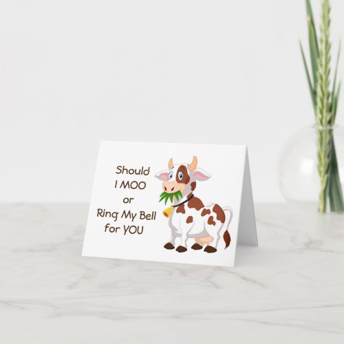 COMEDIC COW SAYS HAPPY 18th BIRTHDAY Card