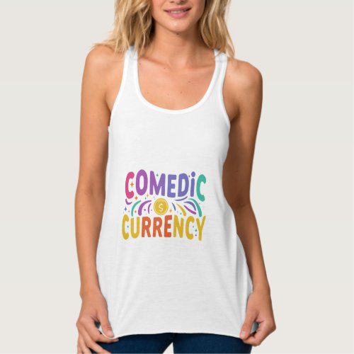  Comedic Currency Tank Top